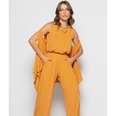 Imagem de Conjunto Com Kimono, Regata E Wide Leg Malha Salvatore-Feminino