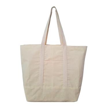 Imagem de Sacola Ecológica Eco bag 35 cm x 45 cm Forrada e 2 Bolsos Externos