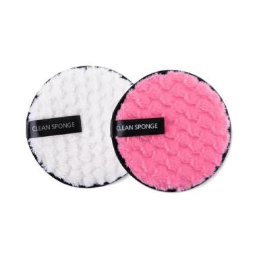 Imagem de Esponja De Limpeza Facial E Corporal De Microfibra Macia Para Remoção 