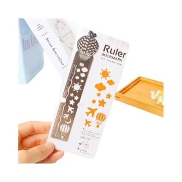 Imagem de Conjunto De Marcador De Página E Régua Em Forma De Gaiola De Pássaros 