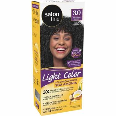 Imagem de Coloração Suave Light Color Salon Line, 3.0 Castanho Escuro