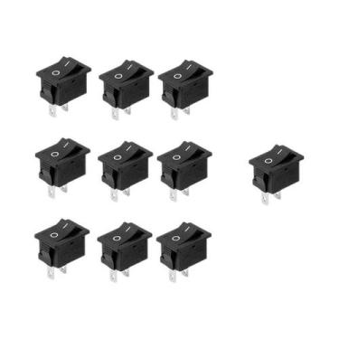 Imagem de Interruptor Gangorra SPST ON-OFF De 2 Pinos Em Formato De Barco 15x21m