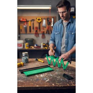 Imagem de Copiador Contorno + Régua Ângulos Ajustável Profissional - Congratulat