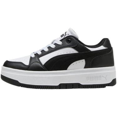 Imagem de Tênis Puma Rebound Femme Low Bdp Feminino, Branco, Prata, 39