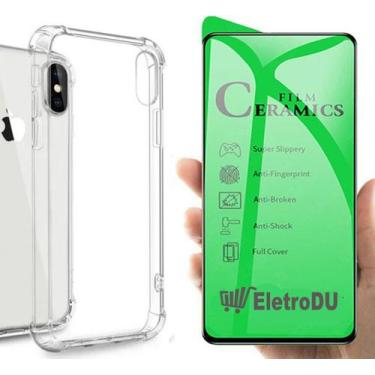 Imagem de Capa Capinha Case Anti Shock  Impacto Compatível com IPhone X + Pelícu