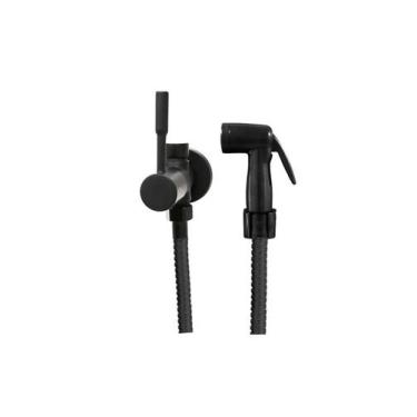Imagem de Ducha Higiênica Derivação Dupla Saída Black Preto 100% Metal - MR BANH