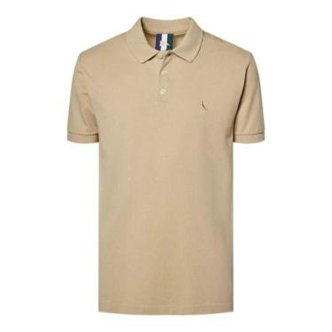 Imagem de Camisa Polo Reserva Piquet Classica Masculino Bege Gengibre, P, Old la
