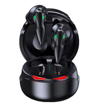 Imagem de Fone de Ouvido Bluetooth Gamer MDM Capacete Neon com Luzes LED Coloridas Pareamento Automático Preto