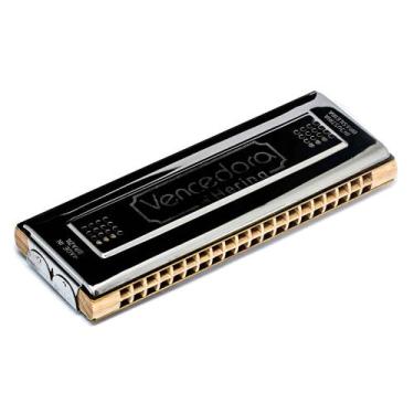 Imagem de Gaita de Boca Harmônica Tremolo Hering 7680 CG (Dó e Sol)