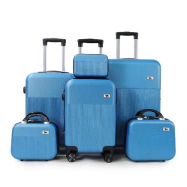 Imagem de Kit 6 Malas Bordo, Despacho E Frasqueiras - Diversos Modelos M5 - POOF