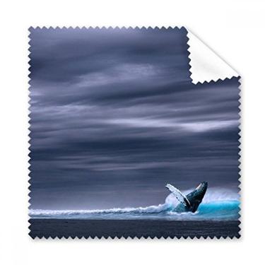 Imagem de Pano de limpeza de imagem natureza oceano jubarte para peixes, 5 peças
