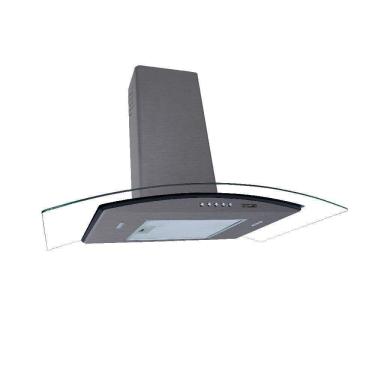 Imagem de Coifa Fogatti De Parede Clean Vidro Curvo Kromanox 75cm 110v