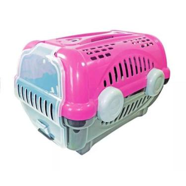 Imagem de Caixa De Transporte Luxo Para Cães E Gatos Número 3 Cor Rosa - Furacao