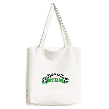 Imagem de Bolsa de lona esportiva de futebol americano ponte bolsa de compras casual bolsa de compras