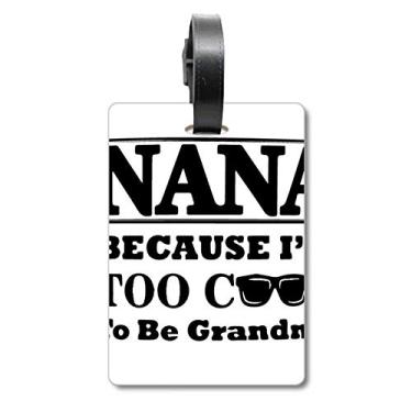 Imagem de Letras de avó de desenho animado presente melhores votos bolsa de bagagem etiqueta etiqueta para cartão pendurado Scutcheon etiqueta
