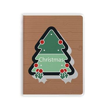 Imagem de Caderno de árvore de Natal com estampa de desenho animado de árvore de Natal