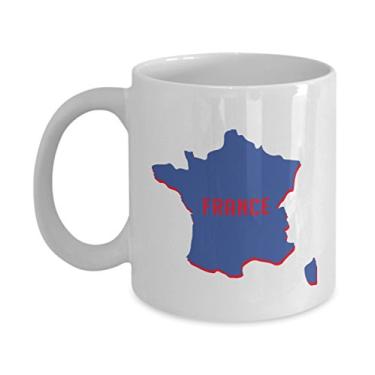 Imagem de Caneca da França – Chá Divertido de Cacau Quente – Ideia de Presente de Aniversário de Natal