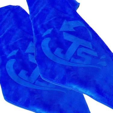 Imagem de 2 Toalha de Secagem Automotiva Microfibra Super Macia Flanela Pano 50x90 400gsm JS