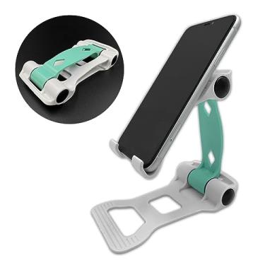 Imagem de Suporte Para Celular Mesa Tripé Portátil Ajustável Verde Strong Tech