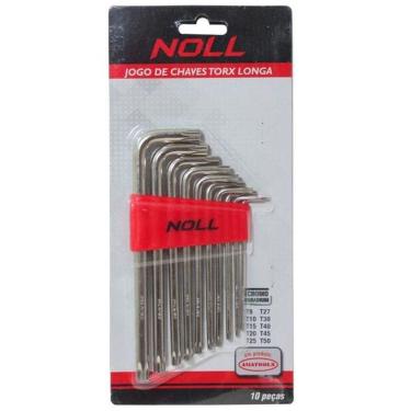 Imagem de Jogo de Chave Torx  L  Com 10 Peças - T9 A T50 - Noll