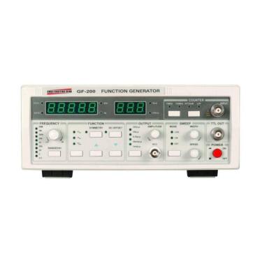 Imagem de Gerador Funções Digital Faixa 2Hz A 20Mhz 8 Escalas Onda Senoidal Quadrada Triangular Gf-200 Instrutherm Com Certificado