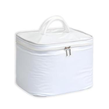 Imagem de Bolsa Bag Térmica Impermeável Grande 15 Litros Multiuso Para Alimentos Bebidas Trabalho Passeio Camping (Branca)