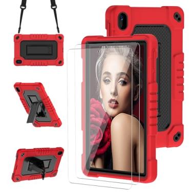 Imagem de FIEWESEY Capa para tablet Walmart Onn 20.3 cm Gen 4 2024 modelo com 2 peças protetoras de tela, capa de ombro resistente à prova de choque infantil para Walmart Onn 8 2024 Modelo: 100135923