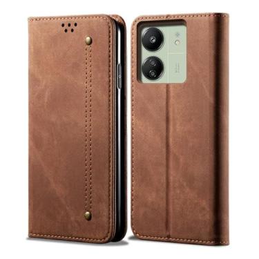 Imagem de Cartões magnéticos carteira flip case para xiaomi note 13 pro 11 10 pro max poco x5 x4 x3 13t 13c 14 12t bolsa capa de livro, marrom, para redmi note10pro