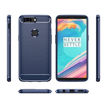 Imagem de Capa para OnePlus 5T, tecnologia de absorção de choque TPU com moldura elevada protetora para OnePlus 5T (azul)