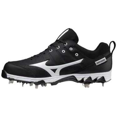 Imagem de Mizuno Tênis de beisebol masculino 9-Spike Ambition 2, preto-branco, 44