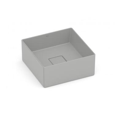 Imagem de Cuba de Apoio Quadrada Sem Mesa Terra T3 Stone Roca 30x30cm