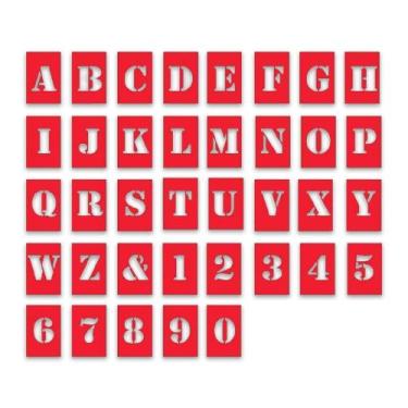 Imagem de Gabarito de letras e números 60 mm - Compactor