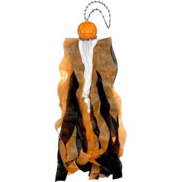 Imagem de Boneco Cabeça de Abóbora Festa de Halloween Enfeite Pendurar - Toy Mas