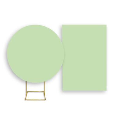 Imagem de Painel De Festa Redondo 1,50x1,50 + Painel Vertical 1,50x2,20 - Cor Li