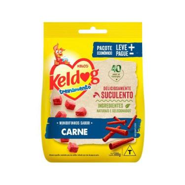 Imagem de Mini Bifinho Keldog Treinamento para Cães Adultos Sabor Carne 500gr - 