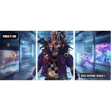 Imagem de Quadro Mosaico 3 Peças Free Fire - NEYRAD