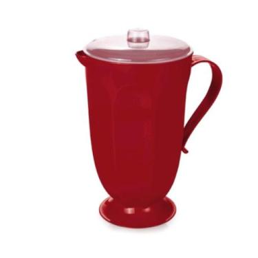 Imagem de Jarra c/ Tampa Retrô 2l - Plasútil, Vermelho