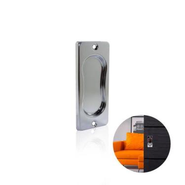 Imagem de Puxador Concha Para Janelas 100mm Cr Sobrepor - Perfil