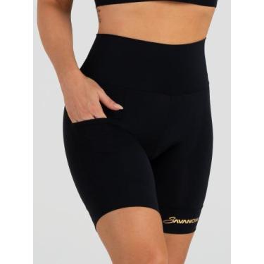 Imagem de Bermuda Para Ciclismo Feminina Preta Golden Savancini (2305), GG