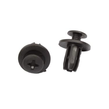 Imagem de Partuto 100 peças de clipes de retenção de furo de 6 mm de plástico para rebites de plástico para substituição de material durável automotivo