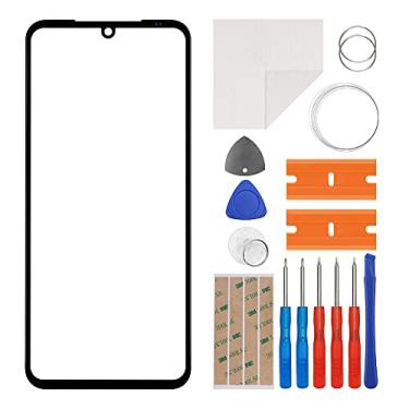 Imagem de E-yiiviil Substituição da lente da tela externa de vidro frontal compatível com LG V60 ThinQ 5G LM-V600 6,8 polegadas com ferramentas (sem tela e digitalizador de toque)