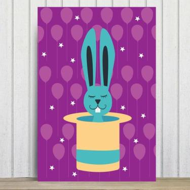 Imagem de Placa Decorativa Infantil Circo Cartola MDF 20x30cm - Quartinhos