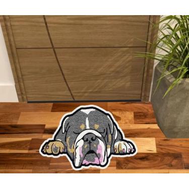 Imagem de Tapete capacho raça american bully realista. - ZAP TAPETE