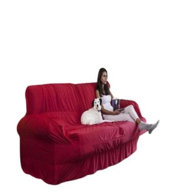Imagem de Capa Para Sofá Retrátil E Reclinável 4 Lugares - BELCAPAS,  Vermelho
