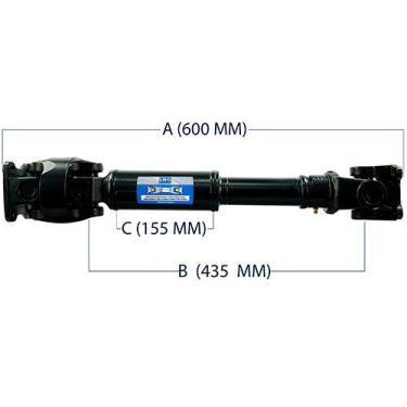 Imagem de Cardan Completo Dianteiro Hilux 600mm Fechado - LNG