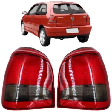 Imagem de Par Lanterna Traseira Gol Bola G2 95 A 02 Fumê