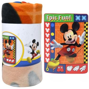 Imagem de Cobertor de lã Mickey 114 x 152 cm – macio e aconchegante para todas as idades