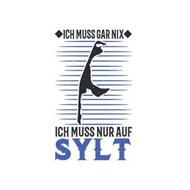 Imagem de Sylt Notizbuch: Sylt Reise Nordsee Urlaub Leuchtturm Strandkorb / 6x9 Zoll / 120 ausfüllbare Seiten Seiten