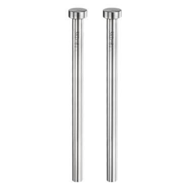 Imagem de HARFINGTON 2 pinos ejetores retos 150 mm de diâmetro 150 mm de comprimento SKD61 perfuradores de ponta redonda de aço para manutenção mecânica de fabricação de matrizes