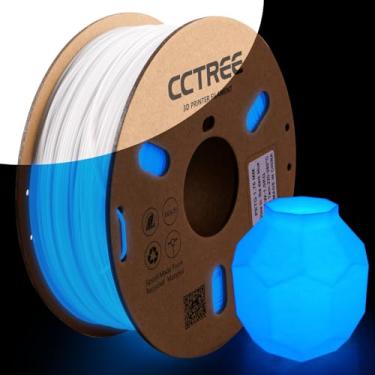 Imagem de CCTREE Filamento PETG que brilha no escuro 1,75 mm, filamento de impressora 3D de alta velocidade 1 kg, precisão dimensional +/- 0,03 mm, adequado para crialidade, laboratório bambu, Anycubic,